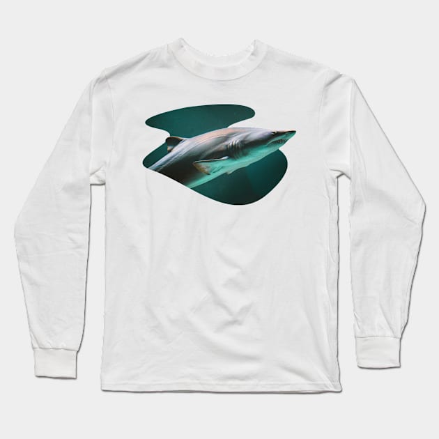 Shark underwater Long Sleeve T-Shirt by Arteria6e9Vena